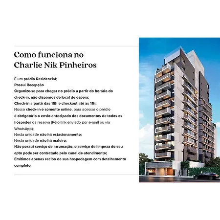 Charlie Nik Pinheiros Apartment Sao Paulo Exterior photo